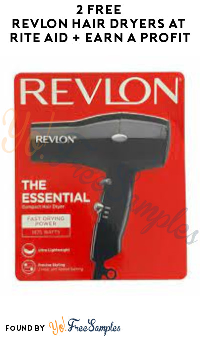 2 FREE Revlon Hair Dryers at Rite Aid + Earn A Profit (Account Required)