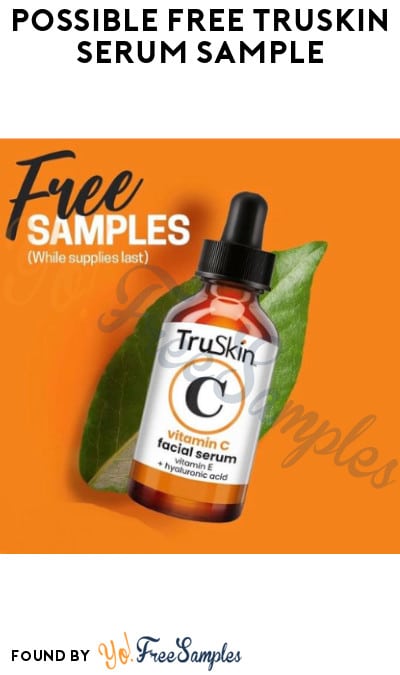 Possible FREE TruSkin Serum Sample (Social Media Required)