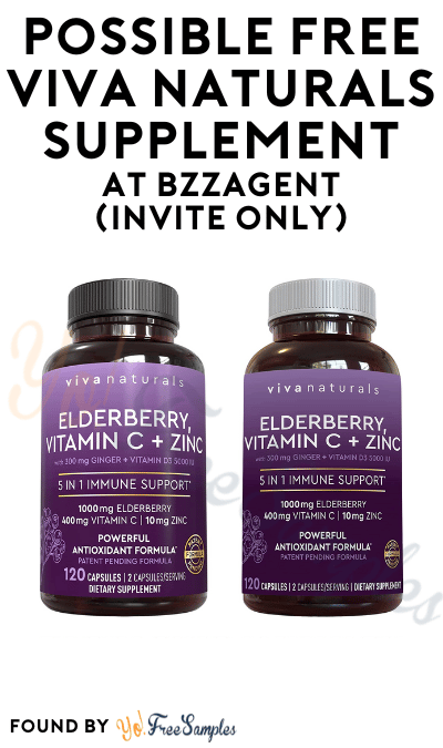 Possible FREE Viva Naturals Supplement At BzzAgent (Invite Only)