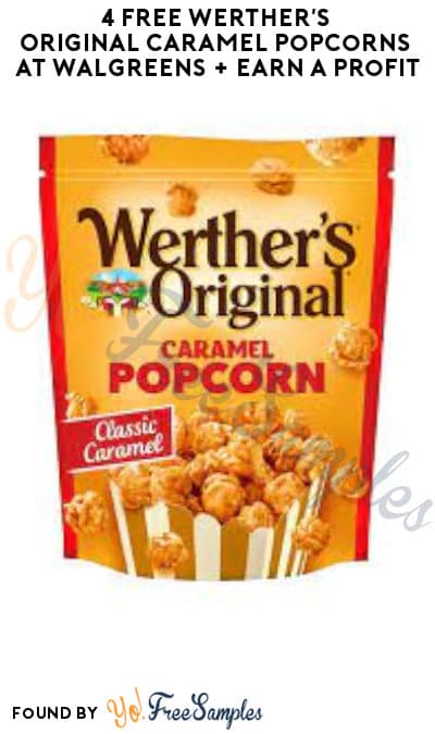 4 FREE Werther’s Original Caramel Popcorns at Walgreens + Earn A Profit (Swagbucks Required)