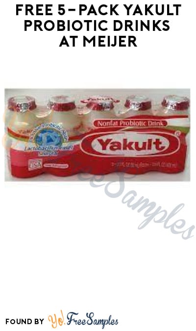 FREE 5-Pack Yakult Probiotic Drinks at Meijer (Account/Coupon Required)