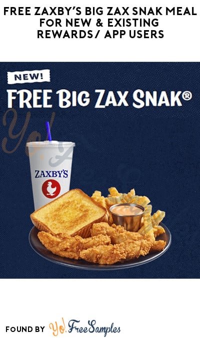 FREE Zaxby’s Big Zax Snak Meal for New & Existing Rewards/App Users