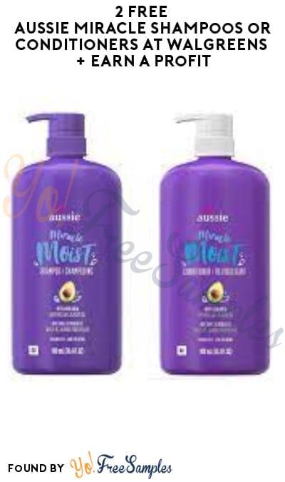2 FREE Aussie Miracle Shampoos or Conditioners at Walgreens + Earn A Profit (Account/Coupon Required)