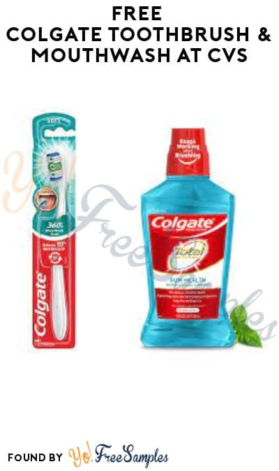 FREE Colgate Toothbrush & Mouthwash at CVS (Account/Coupon Required)