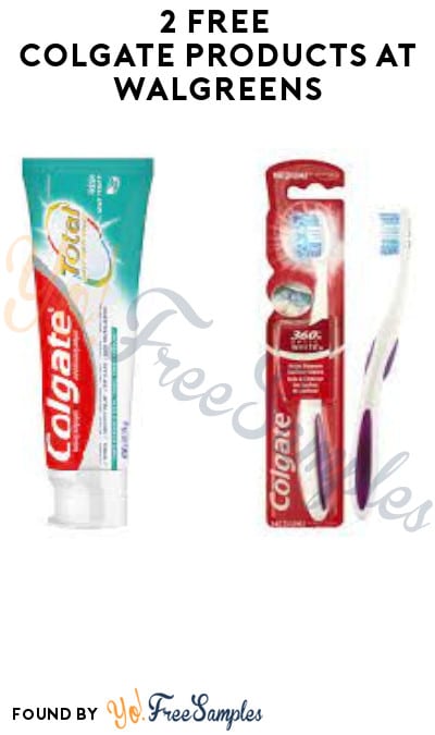 2 FREE Colgate Products at Walgreens (Account/Coupon Required)