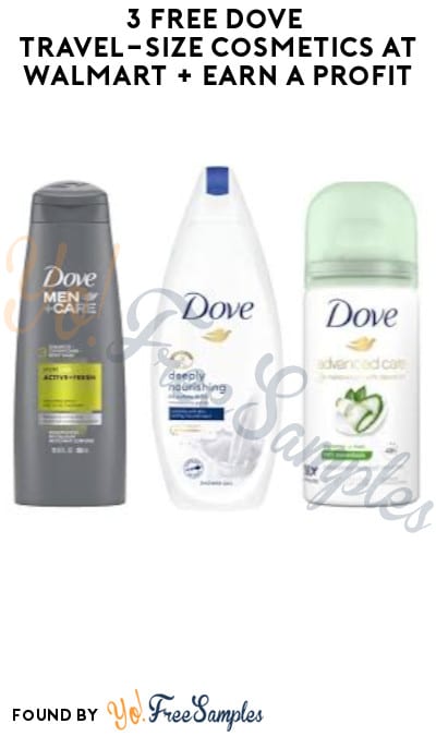 3 FREE Dove Travel-Size Cosmetics at Walmart + Earn A Profit (Shopkick Required)