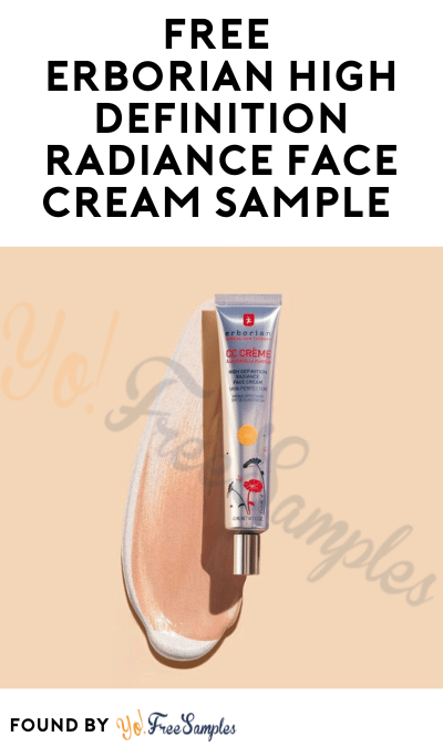 FREE Erborian High Definition Radiance Face Cream Sample (Email Confirmation Required)