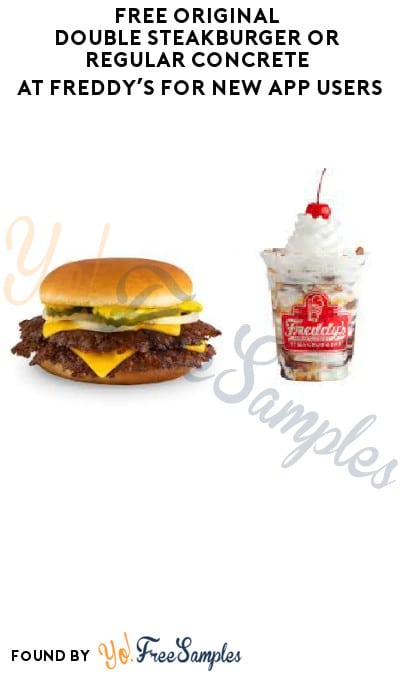 FREE Original Double Steakburger or Regular Concrete at Freddy’s for New App Users