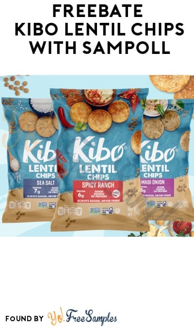 FREEBATE Kibo Lentil Chips with Sampoll (PayPal or Venmo Required)