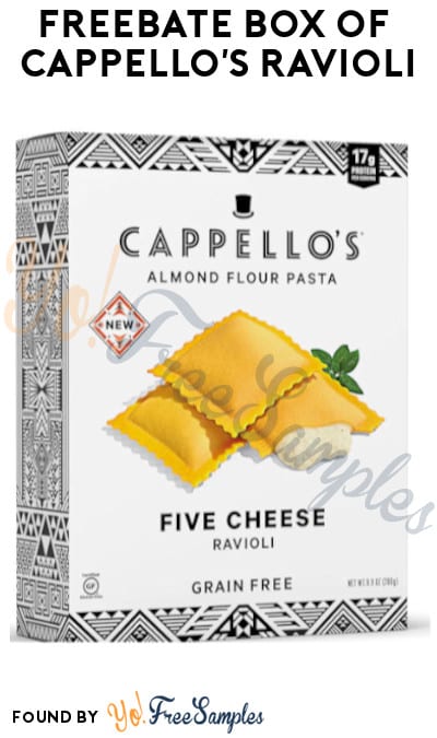 FREEBATE Box of Cappello’s Ravioli (Ibotta Required)