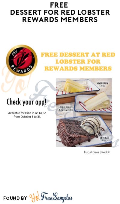 FREE Dessert for Red Lobster Rewards Members