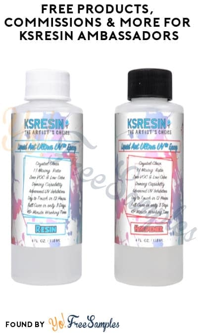 FREE Products, Commissions & More for KSRESIN Ambassadors (Must Apply)