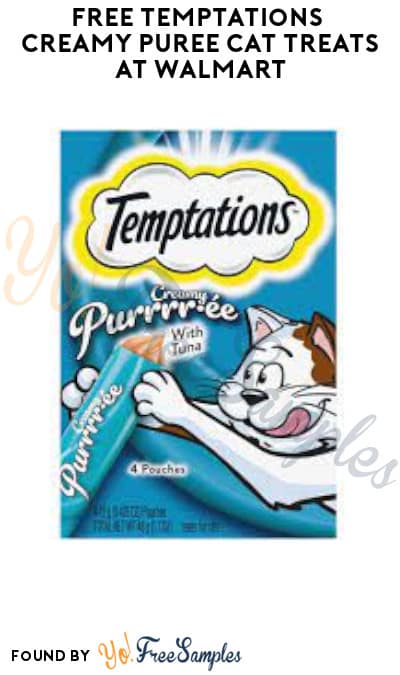 FREE Temptations Creamy Puree Cat Treats at Walmart (Fetch Rewards Required)