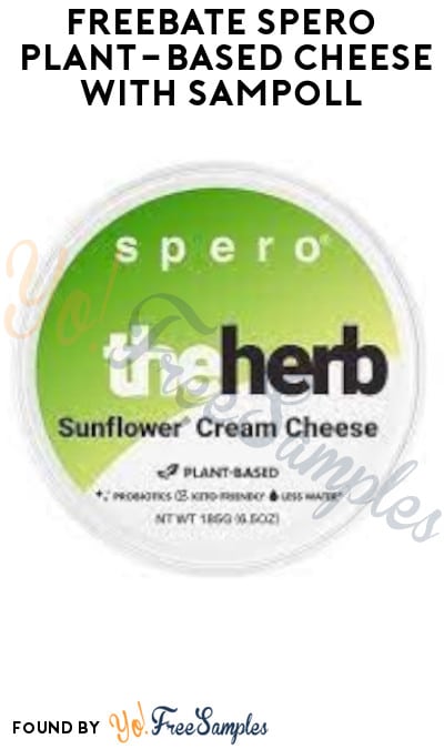 FREEBATE Spero Plant-Based Cheese with Sampoll (PayPal or Venmo Required)