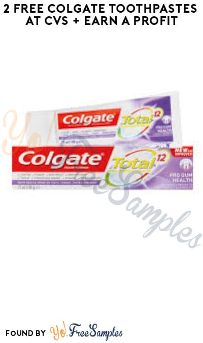 2 FREE Colgate Toothpastes at CVS + Earn A Profit (Coupon & Coupons App Required)