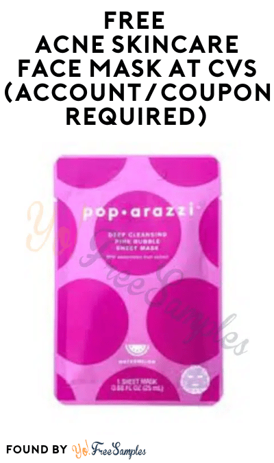 FREE Acne Skincare Face Mask at CVS (Account/Coupon Required)