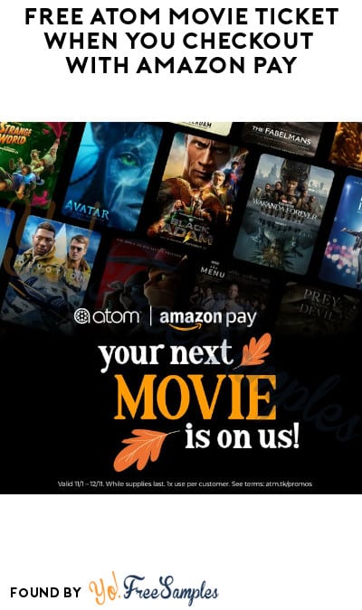 FREE Atom Movie Ticket When You Checkout with Amazon Pay (Code Required)
