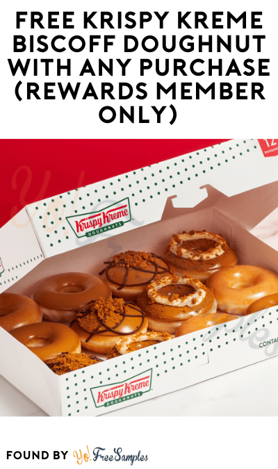 FREE Krispy Kreme Biscoff Doughnut With Any Purchase (Rewards Member Only)