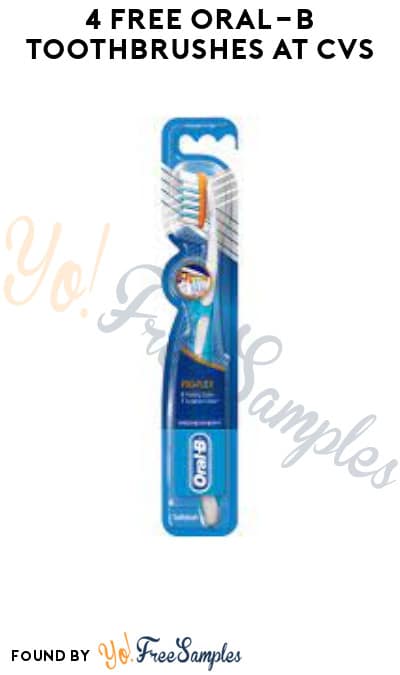 4 FREE Oral-B Toothbrushes at CVS (Account/Coupon & Ibotta Required)