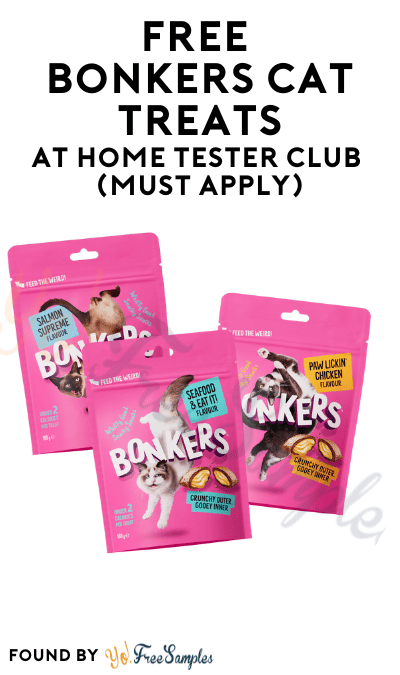 FREE Bonkers Cat Treats At Home Tester Club (Must Apply)