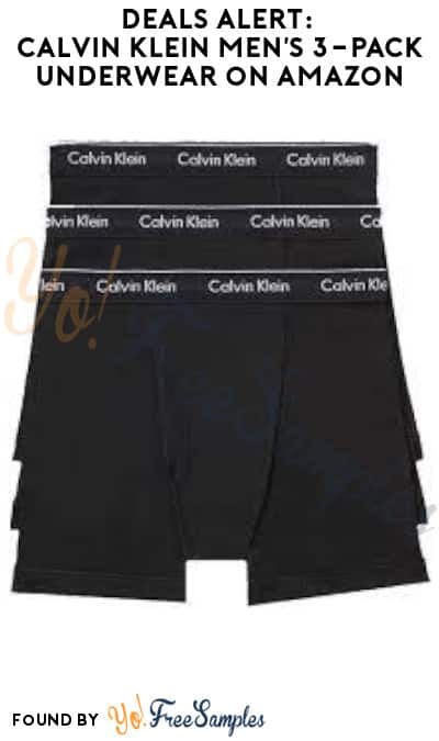 DEALS ALERT: Calvin Klein Men’s 3-Pack Underwear on Amazon 