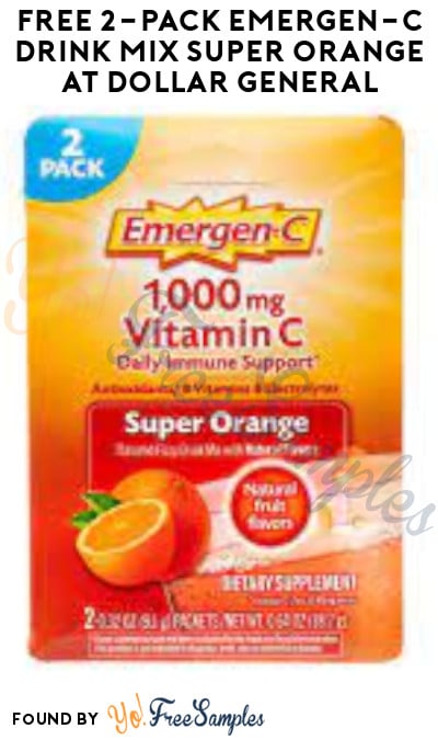 FREE 2-Pack Emergen-C Drink Mix Super Orange at Dollar General (Account/Coupon Required)