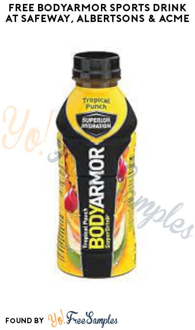 FREE BODYARMOR Sports Drink at Safeway, Albertsons & ACME (Account/Coupon Required)