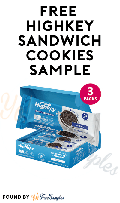 FREE HighKey Sandwich Cookies Sample (Phone Number Required)