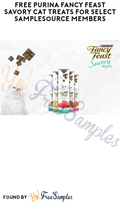 FREE Purina Fancy Feast Savory Cat Treats for Select SampleSource Members