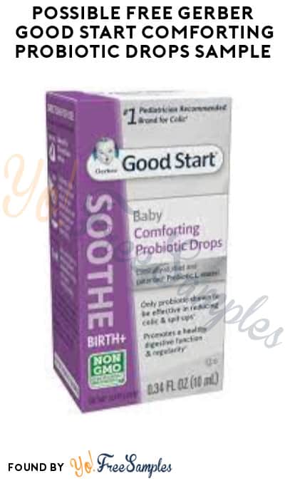 Possible FREE Gerber Good Start Comforting Probiotic Drops Sample (Social Media Required)