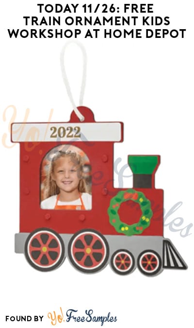Today 11/26: FREE Train Ornament Kids Workshop at Home Depot (Must Register)