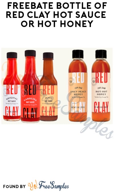 FREEBATE Bottle of Red Clay Hot Sauce or Hot Honey (Text Rebate + Venmo/PayPal Required)