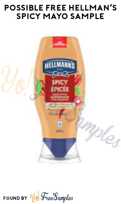 Possible FREE Hellman’s Spicy Mayo Sample (Social Media Required)