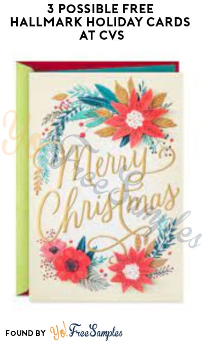 3 Possible FREE Hallmark Holiday Cards at CVS (Account Required)