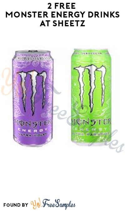 2 FREE Monster Energy Drinks at Sheetz (App + Code Required)