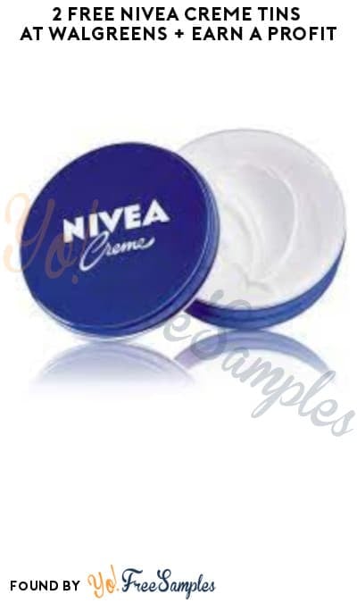 2 FREE Nivea Creme Tins at Walgreens + Earn A Profit (Account Required)