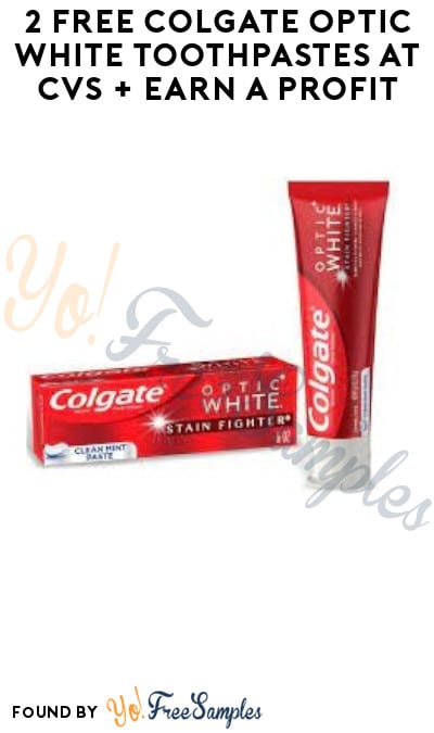 2 FREE Colgate Optic White Toothpastes at CVS + Earn A Profit (Coupon/ Account Required)