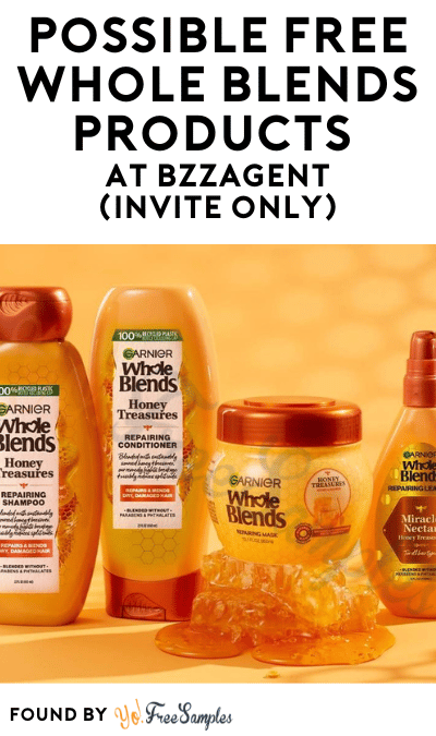 Possible FREE Whole Blends Products At BzzAgent (Invite Only)