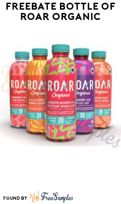 FREEBATE Bottle of Roar Organic (Text Rebate + Venmo/PayPal Required)