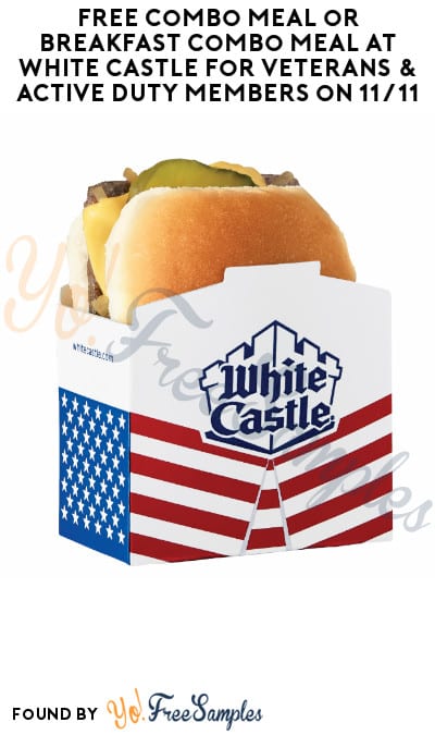 FREE Combo Meal or Breakfast Combo Meal at White Castle for Veterans & Active Duty Members on 11/11 (ID Required)