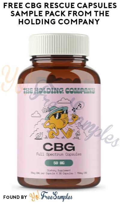 FREE CBG Rescue Capsules Sample Pack from The Holding Company (Instagram Required)