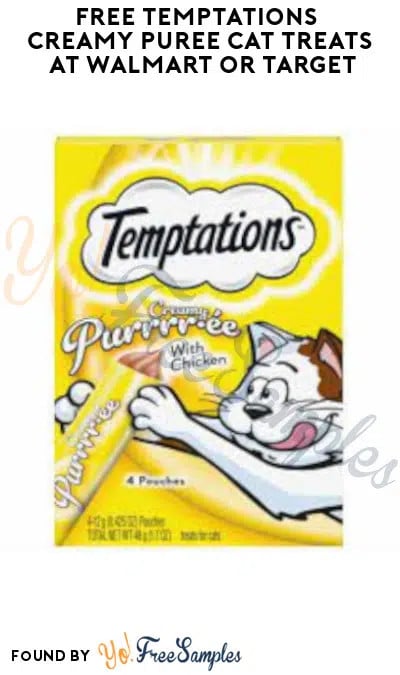 FREE Temptations Creamy Puree Cat Treats at Walmart or Target (Fetch Rewards Required)