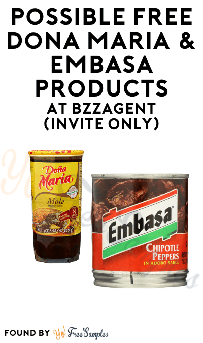 Possible FREE Dona Maria & Embasa Products At BzzAgent (Invite Only)