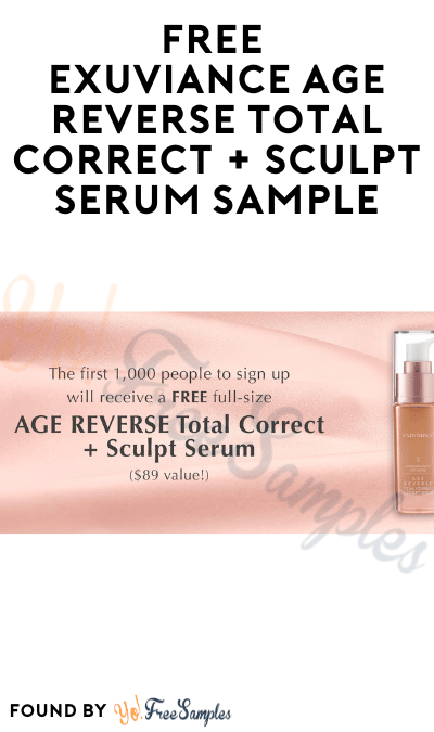 FREE Exuviance Age Reverse Total Correct + Sculpt Serum Sample
