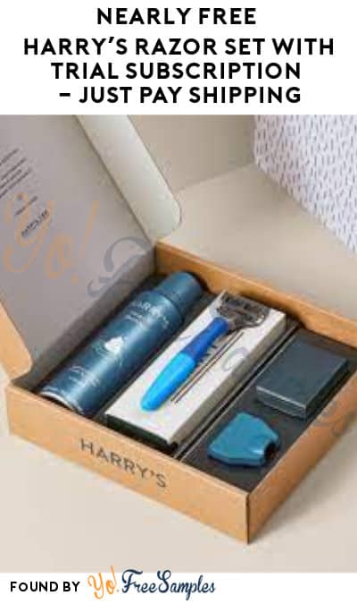 Nearly FREE Harry’s Razor Set with Trial Subscription – Just Pay Shipping (Credit Card Required)