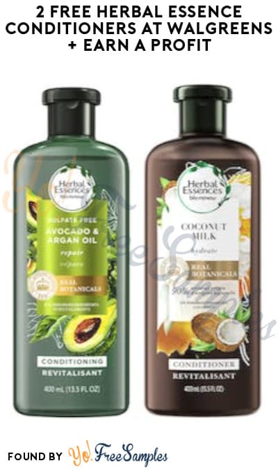 2 FREE Herbal Essence Conditioners at Walgreens + Earn A Profit (Account Required)