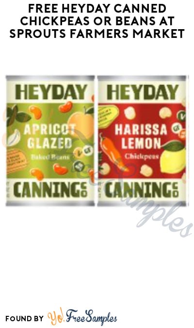 FREE Heyday Canned Chickpeas or Beans at Sprouts Farmers Market (App/Coupon Required)