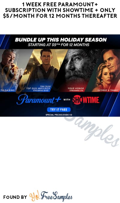 Paramount+ free month with promo code BRAVO