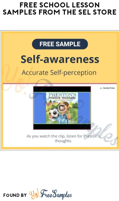 FREE School Lesson Samples from The SEL Store
