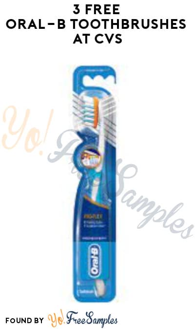 3 FREE Oral-B Toothbrushes at CVS (Account/Coupon Required)